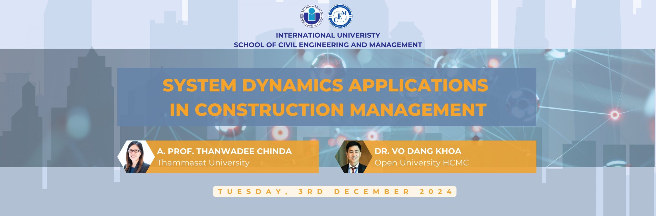 SEMINAR: SYSTEM DYNAMICS APPLICATIONS IN CONSTRUCTION MANAGEMENT